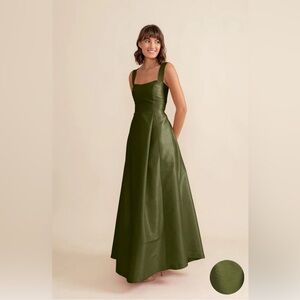 Bella Bridesmaids Beckett Bodice With Archer Skirt Floor in Shantung